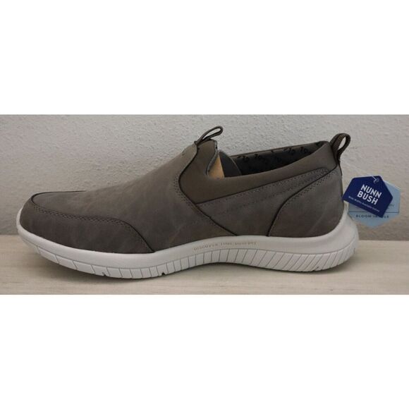 Nunn Bush Kore Men Sz 10M Charcoal/Gray City Pass Moccasin Toe Slip-On Shoes - Picture 5 of 11